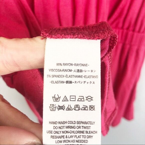 FREE PEOPLE We the Free | Heat Wave Pink Peplum Top Women’s Size Medium - Picture 8 of 8